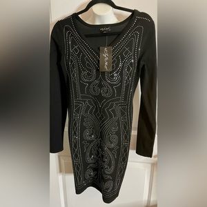 NWT !!! Rhinestone sweater dress